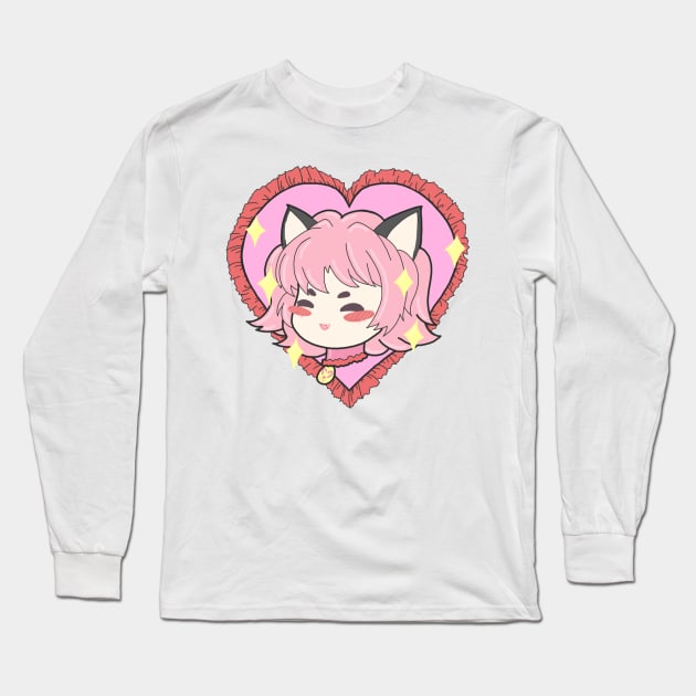 Tokyo Cat Cat - Cat Ichigo Long Sleeve T-Shirt by PeachPantone